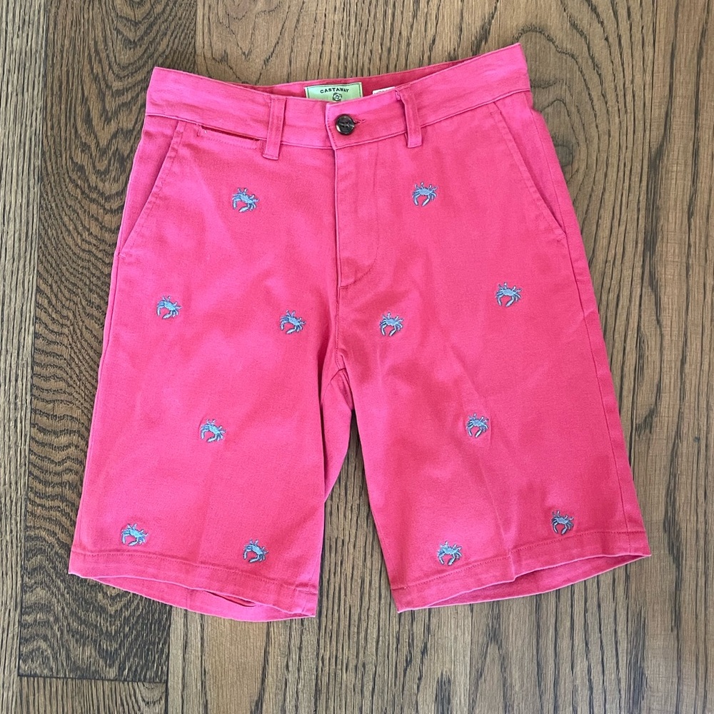 Boys’ Castaway Clothing Nantucket - Embroidered Chino Shorts - Size 8